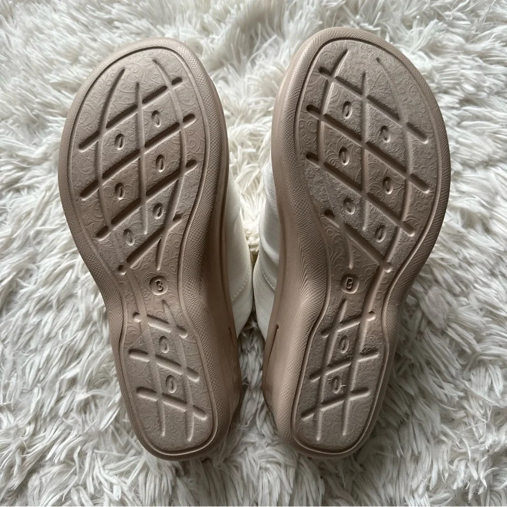 Lifestride Bzees Smile Wedge Sandal White New In Box Size 11 - Picture 8 of 9